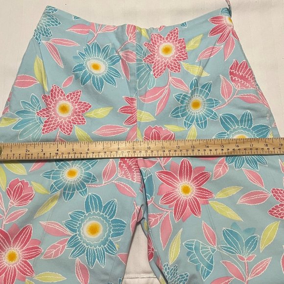 Talbots floral print 3/4 pants Sz8 - Picture 8 of 8